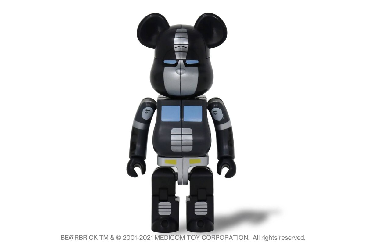 Transformers Bearbrick BAPE 200% Black Version Exclusive Official